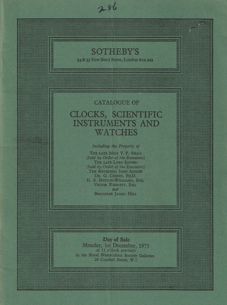 775. Clocks, Scientific Instrument and Watches