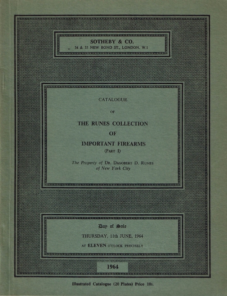 826. The Runes Collection of Important Firearms