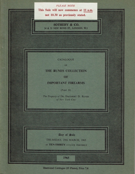 827. The Runes Collection of Important Firearms