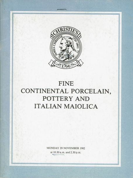 93. Fine Continental porcelain, pottery and Italian maiolica