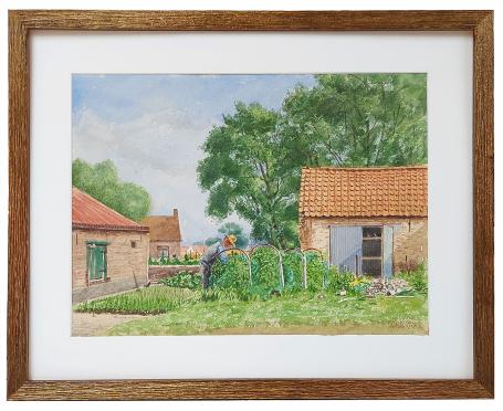Aquarel van de Belgische kunstschilder Antoon Luyckx