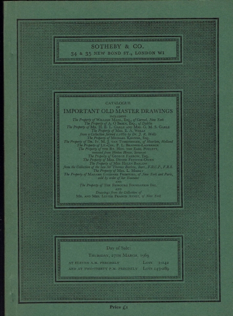 250. Important Old Master Drawings