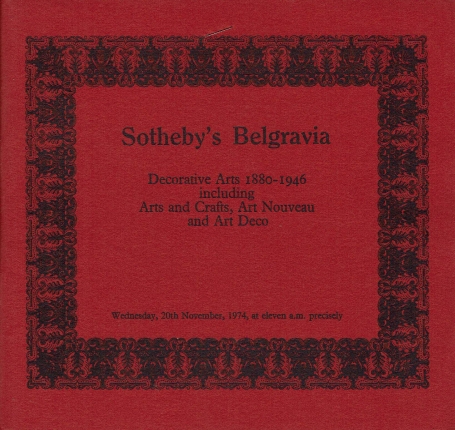 207. Decorative Arts 1880-1946