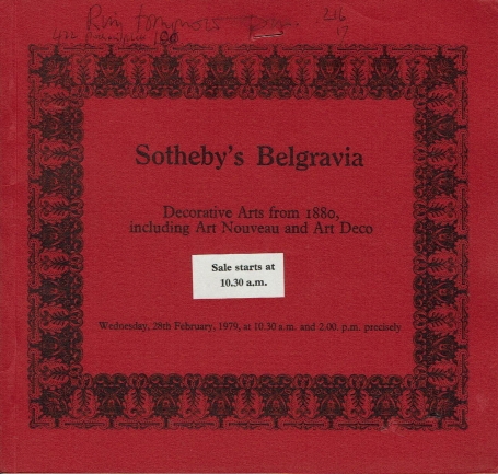 217. Decorative Arts from 1880