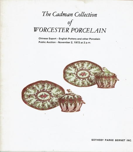 254. The Cadman Collection of Worcester Porselain
