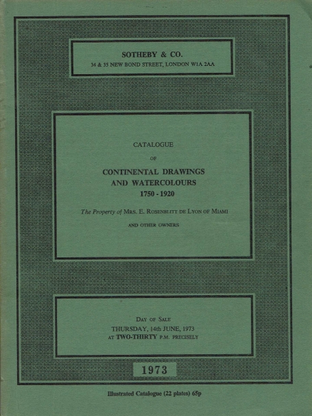 256. Continental Drawings and Watercolours 1750-1920