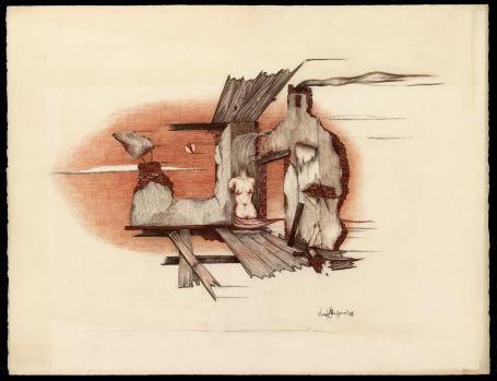 Tekening van Roger Van Akelyen kopen
