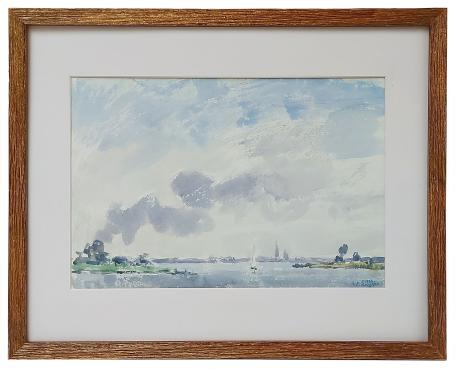 Aquarel van de Belgische kunstschilder Antoon Luyckx