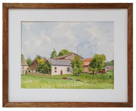 Aquarel van de Belgische kunstschilder Antoon Luyckx