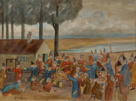 Kunstwerk van de Belgische kunstschilder Delfosse