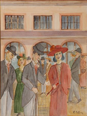 Kunstwerk van de Belgische kunstschilder Delfosse