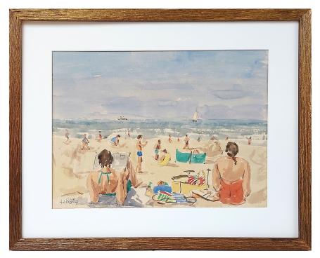 Schilderij van de Belgische kunstschilder Antoon Luyckx