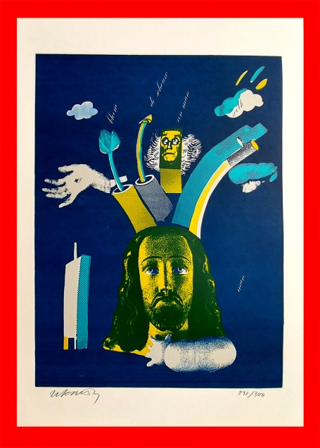 Grafisch werk van de Belgische kunstenaar Albert Daniëls
