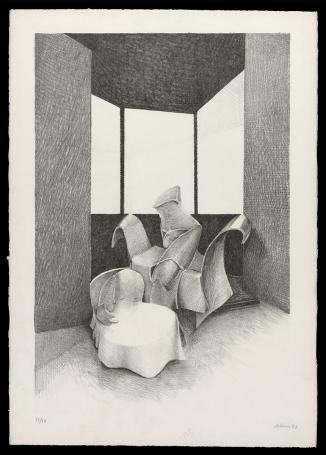 Litho van de Belgische kunstenaar Albert Debois