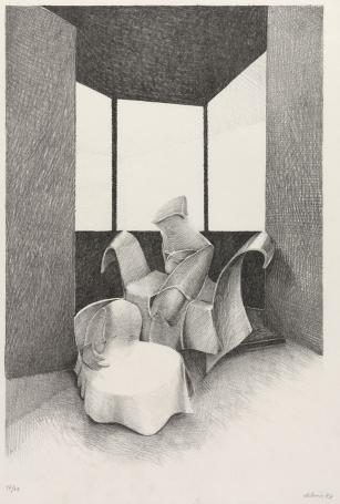 Abstracte litho van Albert Debois kopen