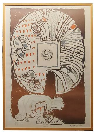 Litho uit 1977 van Pierre Alechinsky kopen