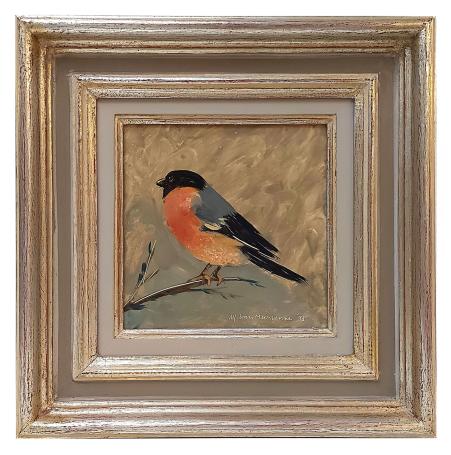 Alfons Van Meirvenne met een vogeltje