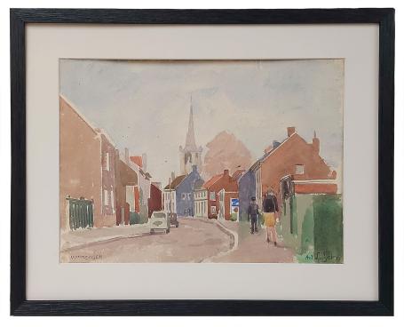 Aquarel van de Belgische kunstschilder Antoon Luyckx