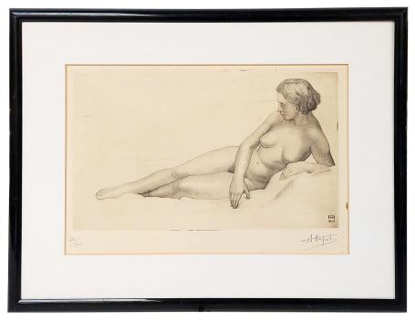 Grafisch werk van de Belgische kunstenaar André Hupet