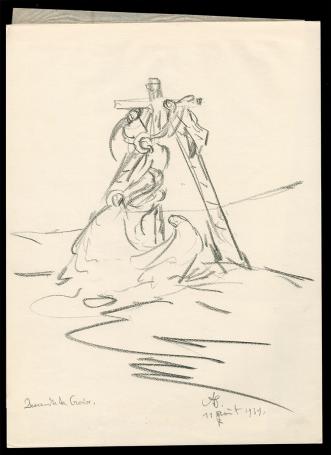 Tekening van de Belgische kunstschilder Armand Jamar kopen