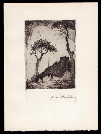 Gesigneerde ets van Dirk Baksteen kopen