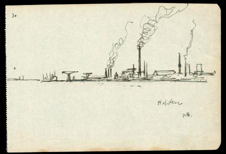 Schets uit 1925, Hoboken van R. Baseleer