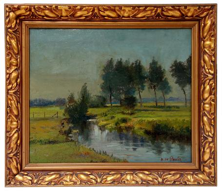 Olieverfschilderij van de kunstschilder Bernard De Pooter