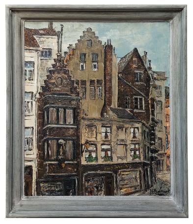 Olieverfschilderij van de Belgische kunstenaar Jean-Guy Beernaert