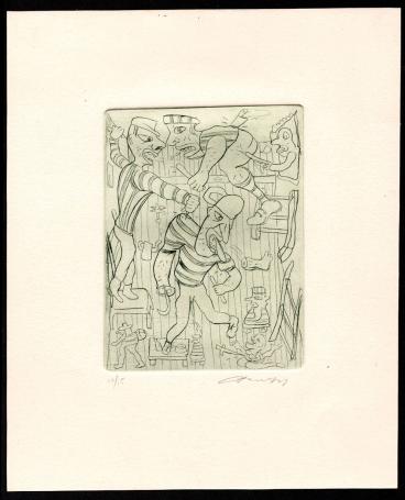 Ets van de kunstenaar Fred Bervoets