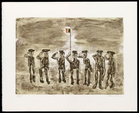 Litho van de kunstenaar Fred Bervoets
