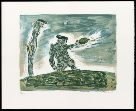 Litho van de kunstenaar Fred Bervoets