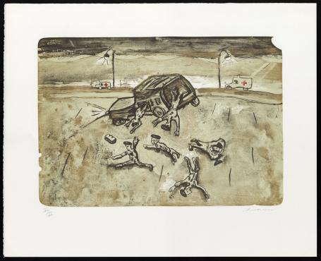 Litho van de kunstenaar Fred Bervoets