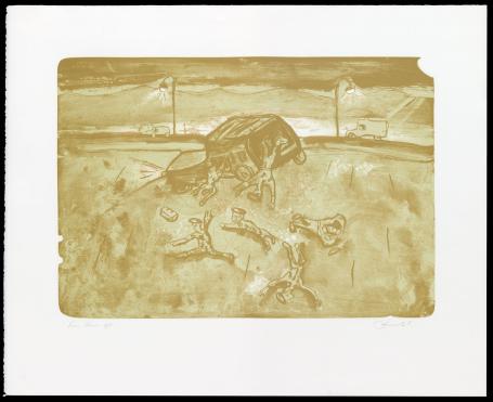 Litho van de kunstenaar Fred Bervoets