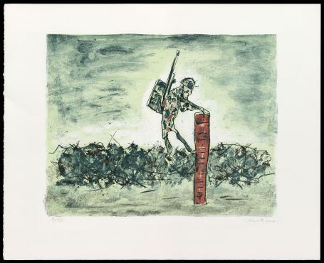 Litho van de kunstenaar Fred Bervoets