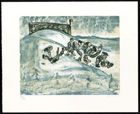 Litho van de kunstenaar Fred Bervoets