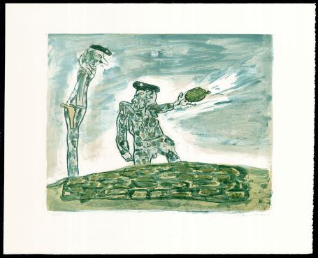 Litho van de kunstenaar Fred Bervoets