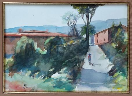 Hough Teresa Beth, Amerikaanse kunstenares met een kunstwerkje