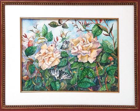 Hough Teresa Beth, Amerikaanse kunstenares met een kunstwerkje