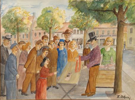 Kunstwerk van de Belgische kunstenaar Delfosse