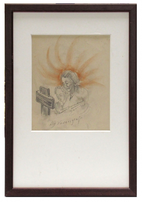 Potloodtekening van Cornelis Johannes Snoeijerbosch uit 1917