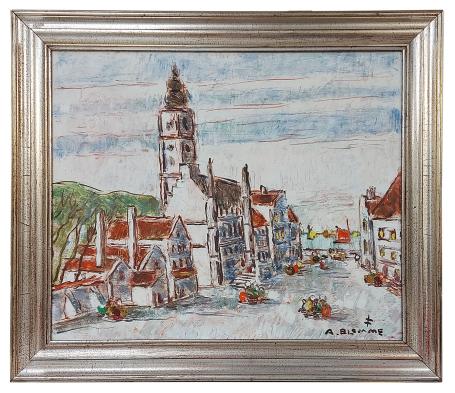 Olieverfschilderij van de Belgische kunstenaar Alfons Blomme