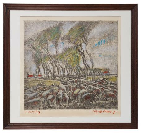 Opgehoogde litho van de Belgische kunstenaar Alfons Blomme kopen