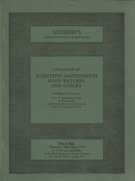 836. Scientific instruments good watches and clocks