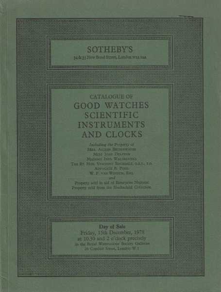 838. Good watches scientific instruments and clocks