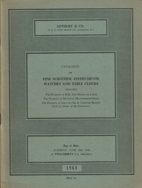 841. Fine scientific instruments watches and table clocks