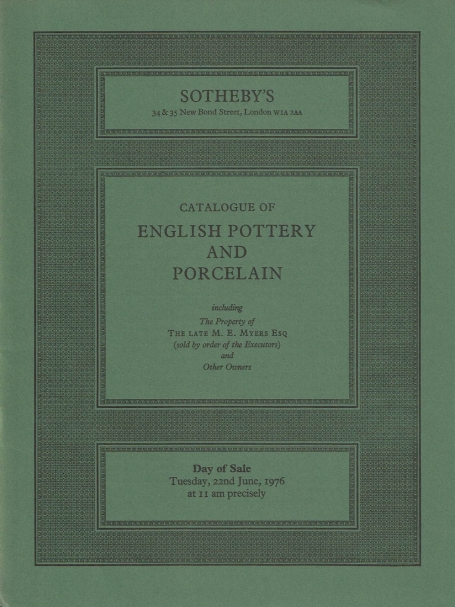 845. English pottery and porcelain