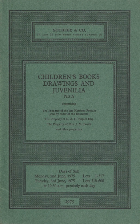 852. Children\'s books drawings and juvenilia