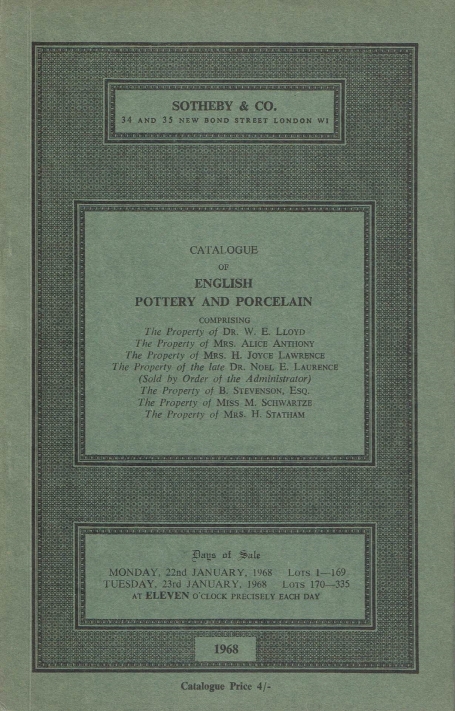 868. English pottery and porcelain