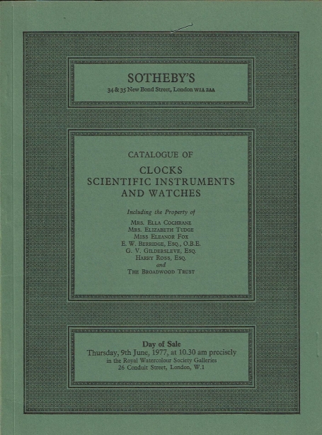 873. Clocks scientific instruments and watches