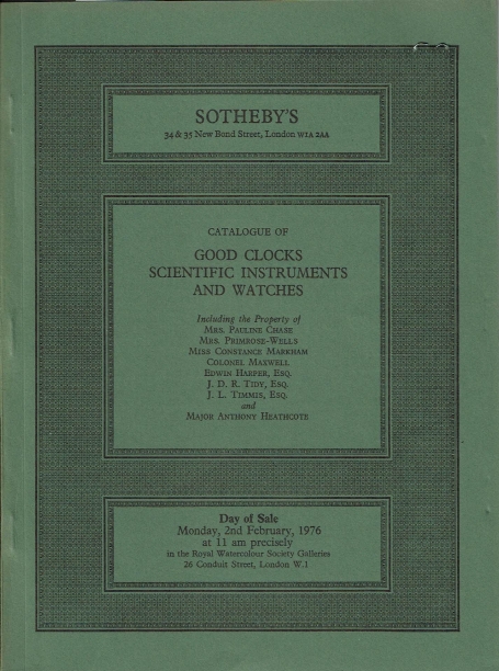 878. Good clocks scientific instruments and watches